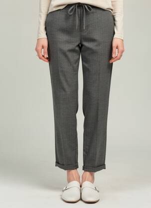 Pantalon drept elasticitate mărime normală gri TEDDY SMITH femeie