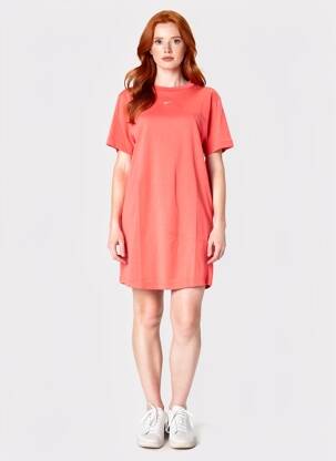 Rochie scurtă mâneci scurte mâneci scurte roz NIKE femeie