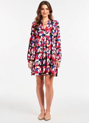 Rochie scurtă mâneci lungi mâneci lungi roz ONLY femeie