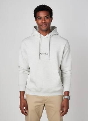 Hanorac cu glugă țesătură jersey mâneci lungi gri JACK & JONES bărbat