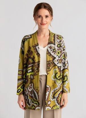 Vestă cu mâneci lungi mâneci lungi verde BETTY BARCLAY femeie