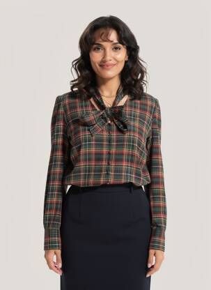 Cămașă țesătură crep mâneci lungi negru LIU JO femeie