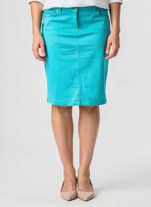 Fustă midi elasticitate albastru SAINT JAMES femeie