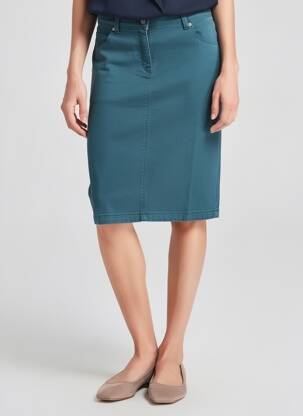 Fustă midi elasticitate albastru SAINT JAMES femeie