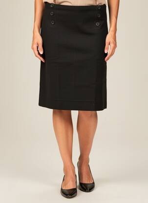 Fustă midi elasticitate negru SAINT JAMES femeie