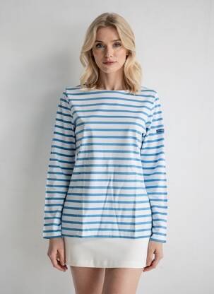 Tricou mâneci lungi mâneci lungi albastru SAINT JAMES femeie