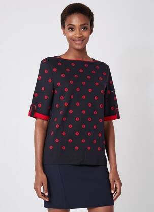 Tricou mâneci 3/4 mâneci 3/4 albastru SAINT JAMES femeie