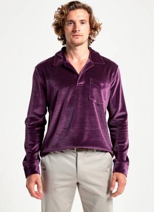 Polo mâneci lungi mâneci lungi violet OAS COMPANY bărbat