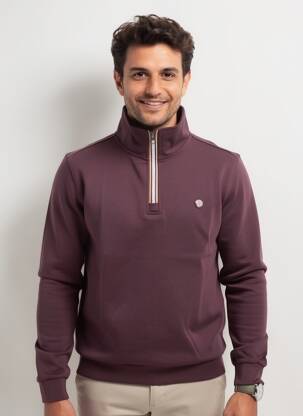 Hanorac elasticitate mâneci lungi violet BENSON & CHERRY bărbat