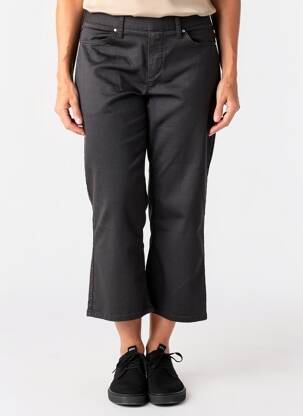 Pantalon trei sferturi elasticitate mărime normală negru CISO femeie