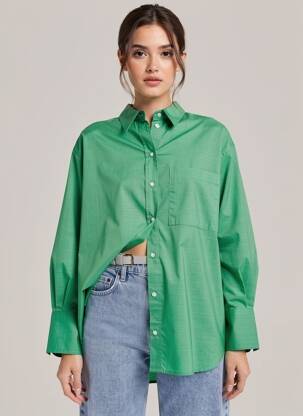 Cămașă verde MANGO femeie