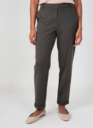 Pantalon slim talie elastică mărime normală verde VERO MODA femeie