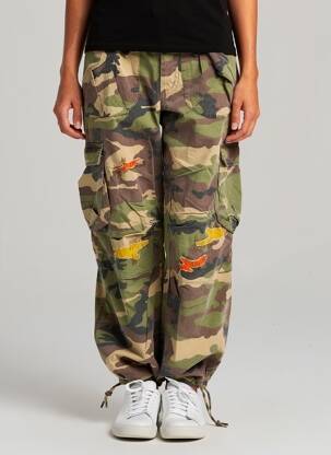 Pantalon cargo buzunare mărime normală verde MISS SIXTY femeie