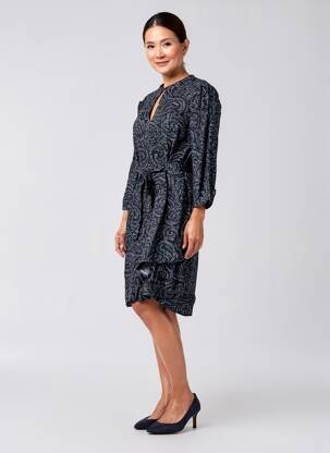 Rochie lungă mâneci lungi mâneci lungi maro LA FEE MARABOUTEE femeie