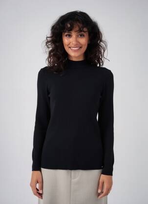 Pulover elasticitate mâneci lungi negru LA FRANCAISE femeie