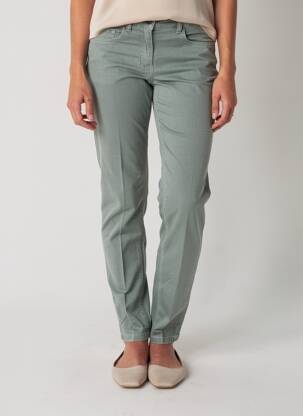 Pantalon slim talie joasă talie joasă verde NOTIFY femeie
