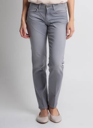 Pantalon slim talie joasă talie joasă gri NOTIFY femeie