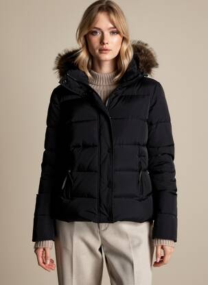 Geacă matlasată negru SUPERDRY femeie