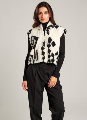 Vestă fără mâneci buzunare negru ONLY femeie