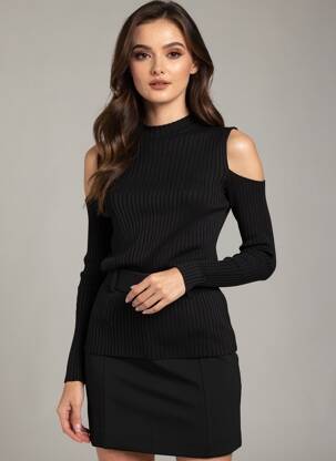 Pulover negru MAJE femeie