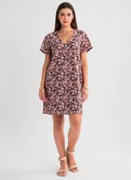 Rochie scurtă mâneci scurte mâneci scurte negru KAPORAL femeie