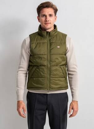 Geacă matlasată guler col înalt verde DICKIES bărbat