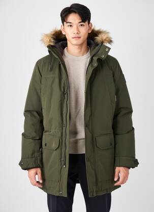 Parka glugă verde JACK & JONES bărbat