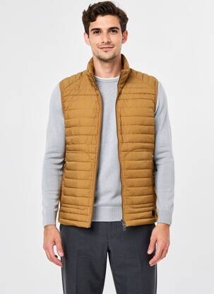 Geacă matlasată guler col înalt maro JACK & JONES bărbat