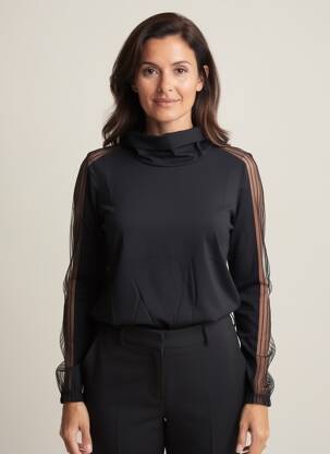Top negru MALOKA femeie