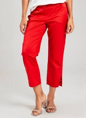 Pantalon trei sferturi portocalie MALOKA femeie