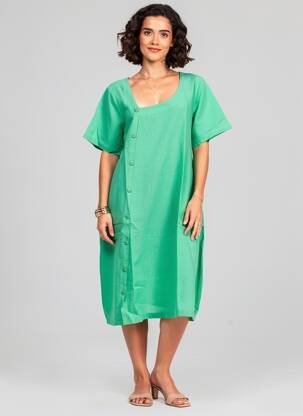 Rochie midi verde G!OZE femeie