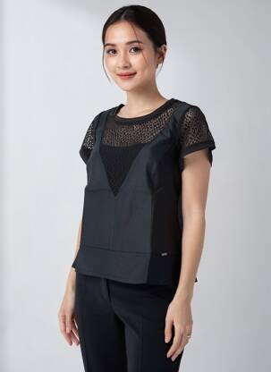 Top negru MALOKA femeie