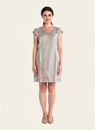Rochie midi bej MALOKA femeie