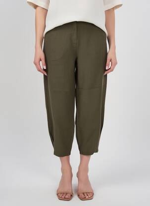 Pantalon 7/8 kaki MALOKA femeie