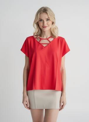 Tricou roșu MALOKA femeie
