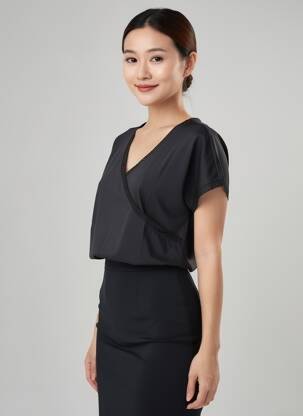 Tricou negru MALOKA femeie