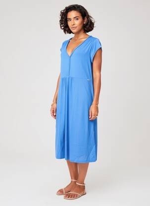 Rochie midi albastru MALOKA femeie