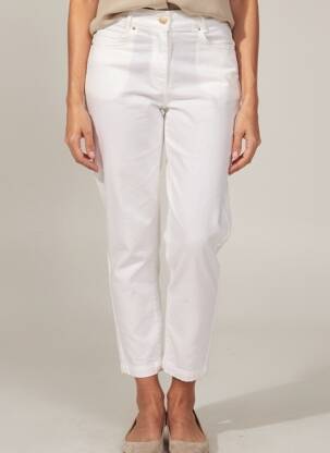 Pantalon 7/8 alb PAUL BRIAL femeie