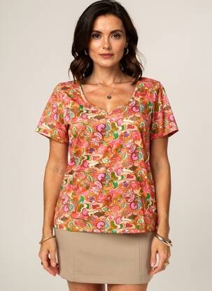 Tricou portocalie PAUL BRIAL femeie