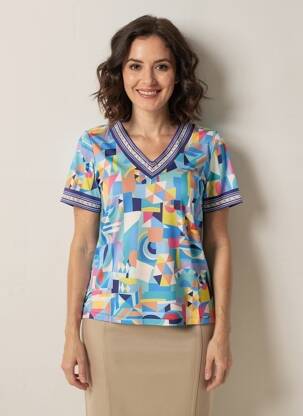Tricou albastru PAUL BRIAL femeie
