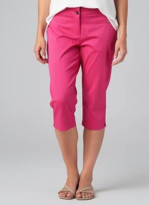 Pantalon trei sferturi roz MALOKA femeie