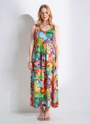 Rochie lungă roșu MALOKA femeie