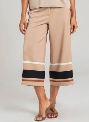 Pantalon trei sferturi bej PAUL BRIAL femeie
