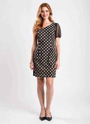 Rochie scurtă negru PAUL BRIAL femeie