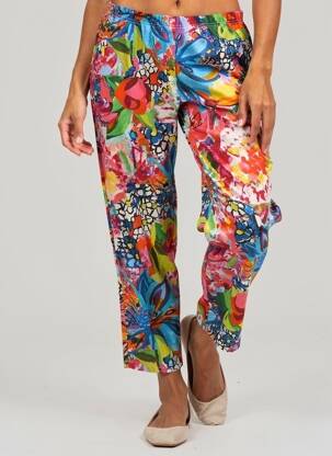 Pantalon 7/8 roz G!OZE femeie