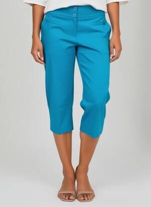 Pantalon trei sferturi turcoaz MALOKA femeie