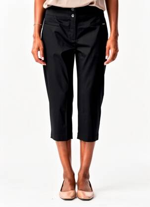 Pantalon trei sferturi negru MALOKA femeie