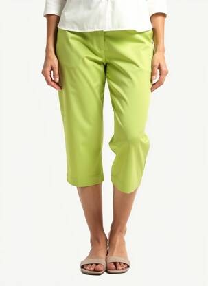 Pantalon trei sferturi verde MALOKA femeie