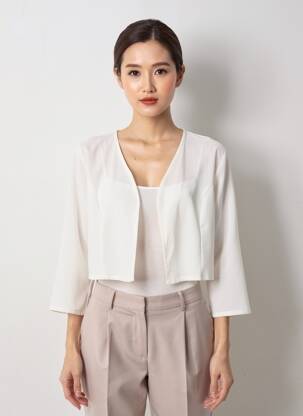 Bolero alb PAUL BRIAL femeie