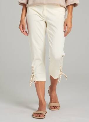 Pantalon trei sferturi bej PAUL BRIAL femeie